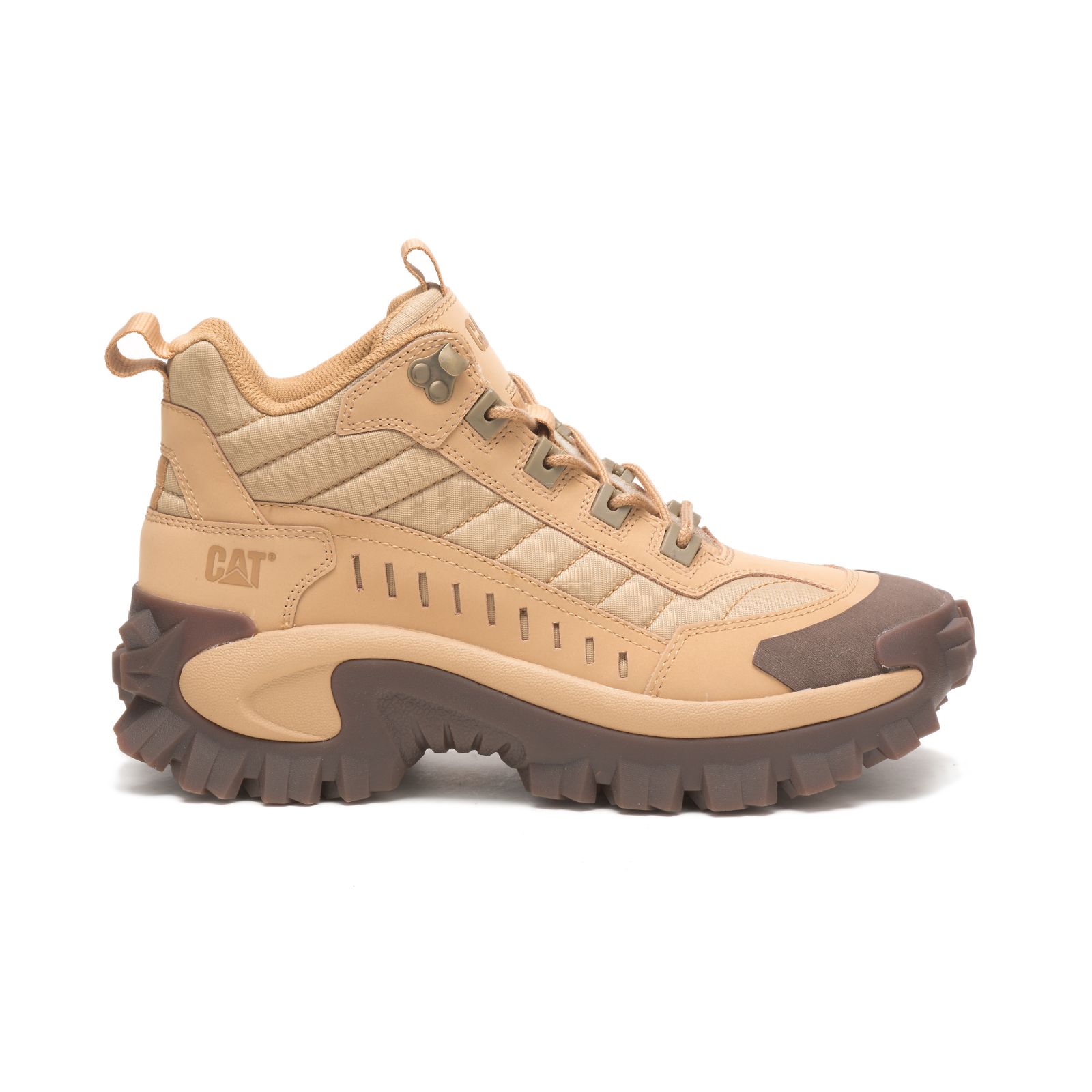 Caterpillar Intruder Mid - Mens Sneakers - light brown - NZ (028MIHTEO)